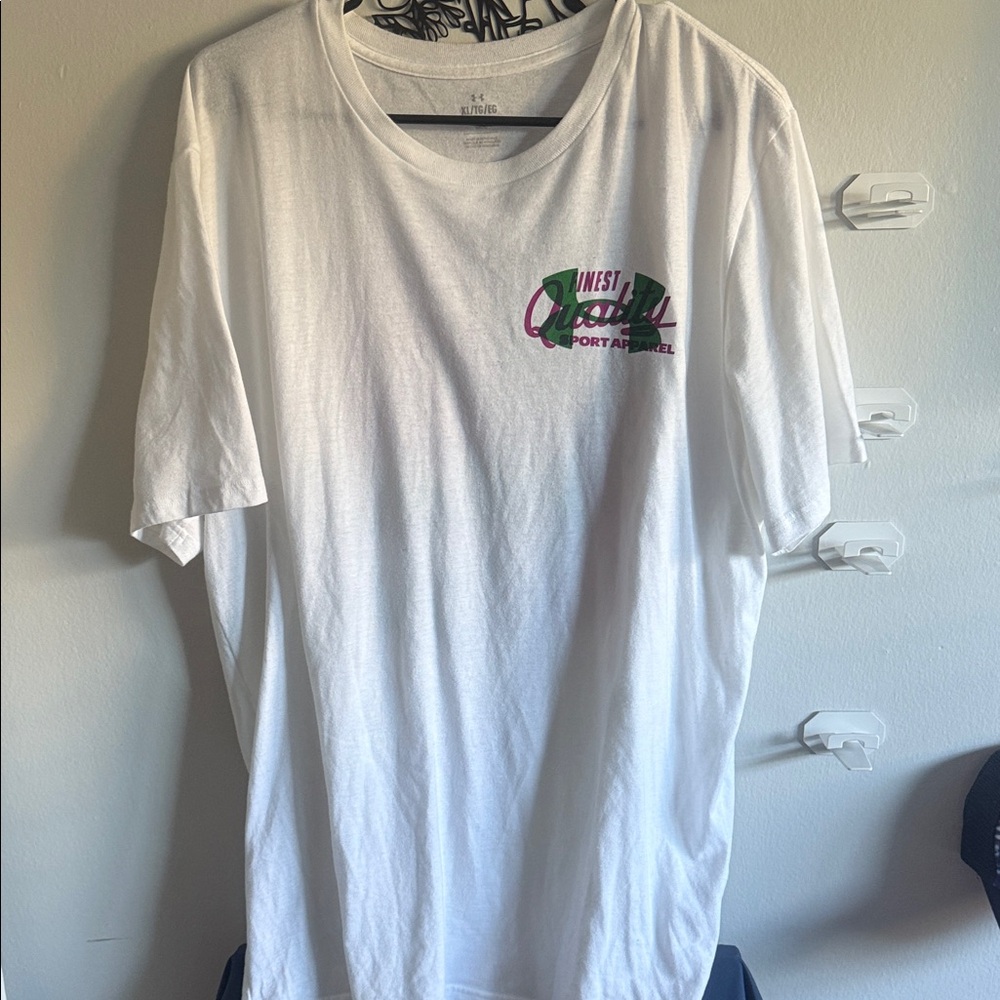 Under Armour White Tee with Graphic Logo